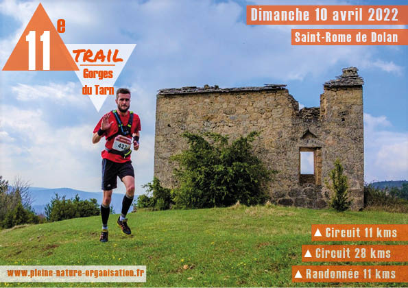 affiche Le Trail des Gorges du Tarn 2022 - ANNULE