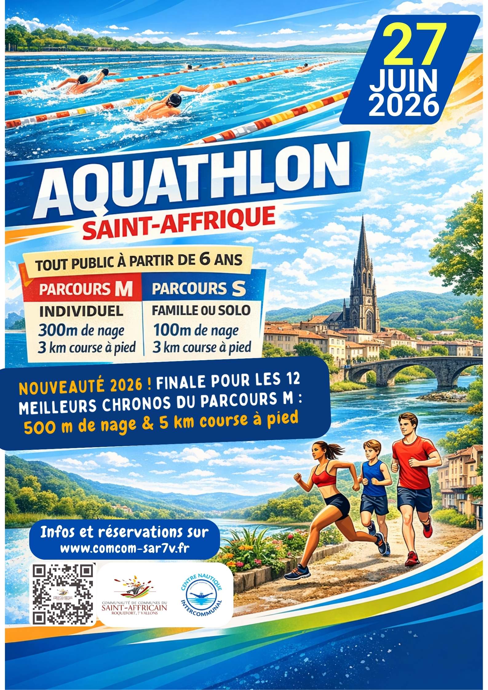 affiche Aquathlon 